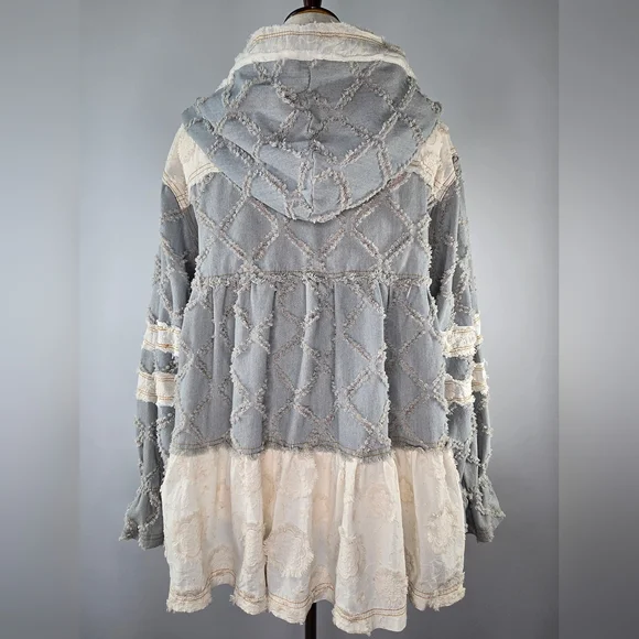 POL Clothing Long Sleeve A-Line Zip Up Hoodie Jacket Women’s Size M - Picture 6 of 10